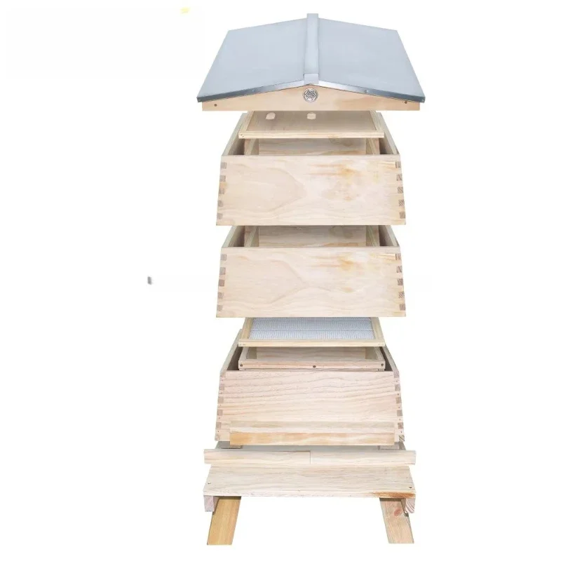 Beehive 10 frame pine 3 layer beehive