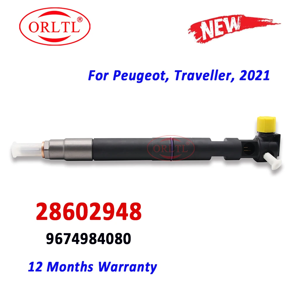 ORLTL New 28602948 9674984080 Diesel Fuel Injector Nozzle 28388960 With Code For Peugeot, Traveller, 2021