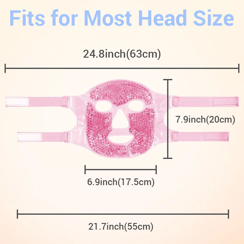 SPA Ijsmasker Koud Gezicht Oogmasker voor Hot/Cold Pack Verminderen Hoofdpijn, Donkere Kringen, Gezichtsbehandeling Huidverzorging verjonging Schoonheid