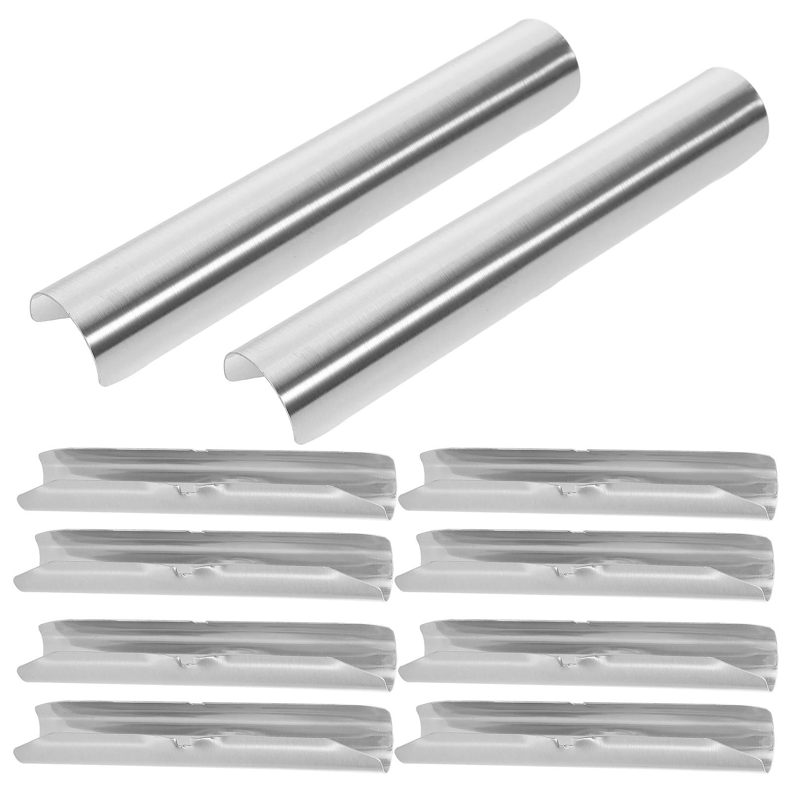 

10 Pcs Galvanized Curtain Track Connector Rod Rods Corner Double Connection Part