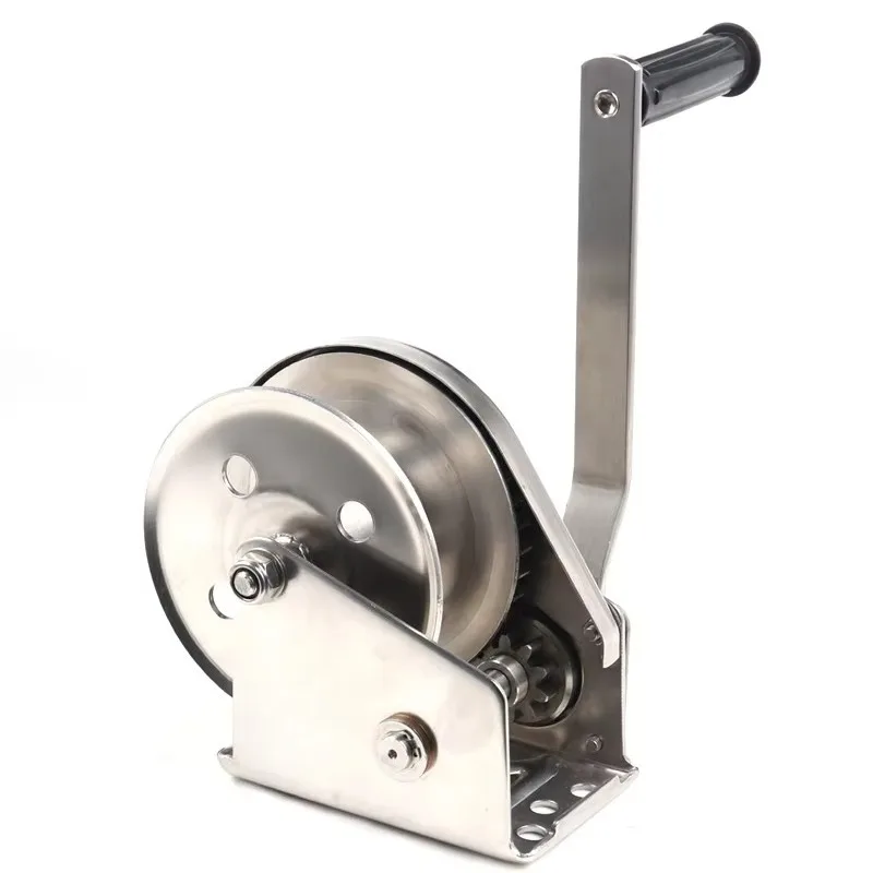 Hand Winch Stainless Steel Bidirectional Self-locking Small Household Winch Manual Winch Lifting Traction Hoist