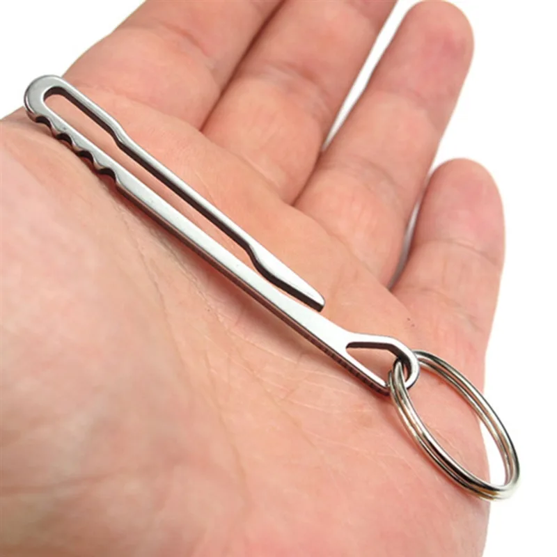 

Многофункциональный инструмент EDC для улицы, кошелек, брелок из нержавеющей стали, брелок для ключей, застежка, карабин, зажим для денег, аксессуары для кемпинга