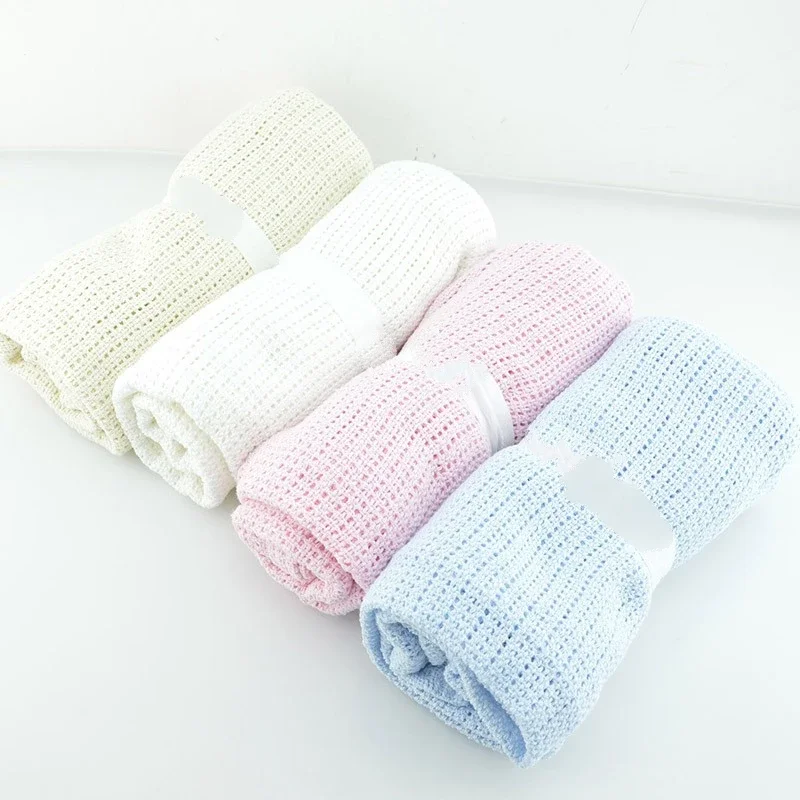 Summer Cotton Baby Blankets Toddlers Travel Blankets Newborn Baby Bedding Swaddle Toddler Photography Prop 70 X 90Cm