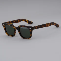GROBER Men's Stylish Square Gradient Classic Sunglasses Women's Outdoor Vacation Retro All-in-One UV Protection Glasses