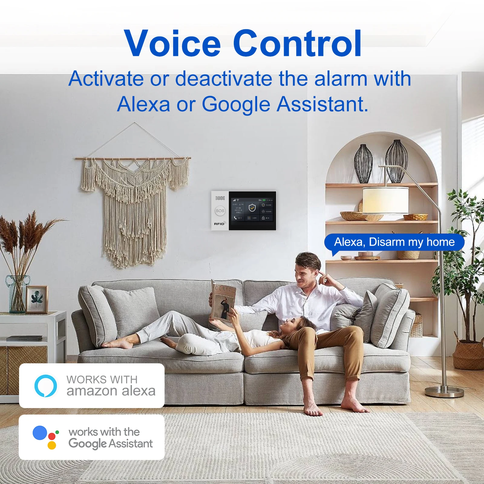 نظام إنذار المنزل الذكي XUK PG-107، شاشة 4.3 بوصة WiFi 4G GSM TUYA، مستشعر الأشعة تحت الحمراء، جهاز التحكم عن بعد، تنبيه صوتي، لسلامة المنزل