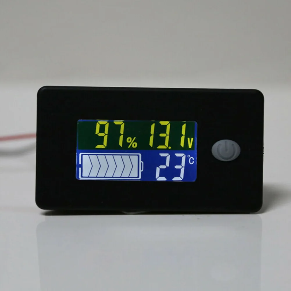 12V 24V 36V 48V Battery Capacity Indicator LCD Display Voltmeter Temperature Meter Dustproof  Waterproof Replace Accessories