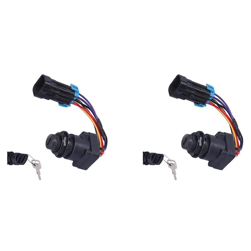 

2X Outboard Ignition Switch Key Kit 893353A03 Replacement Parts Fit For Mercruiser DTS Boat Accessory