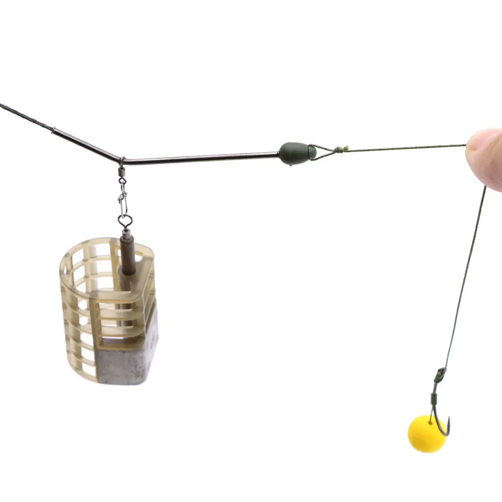 20pcs Fishing Method Feeder Bait Cage Connector Quick Change Beads Hair Carp Rig Chod Bead For Fishing Accessories Tackle
