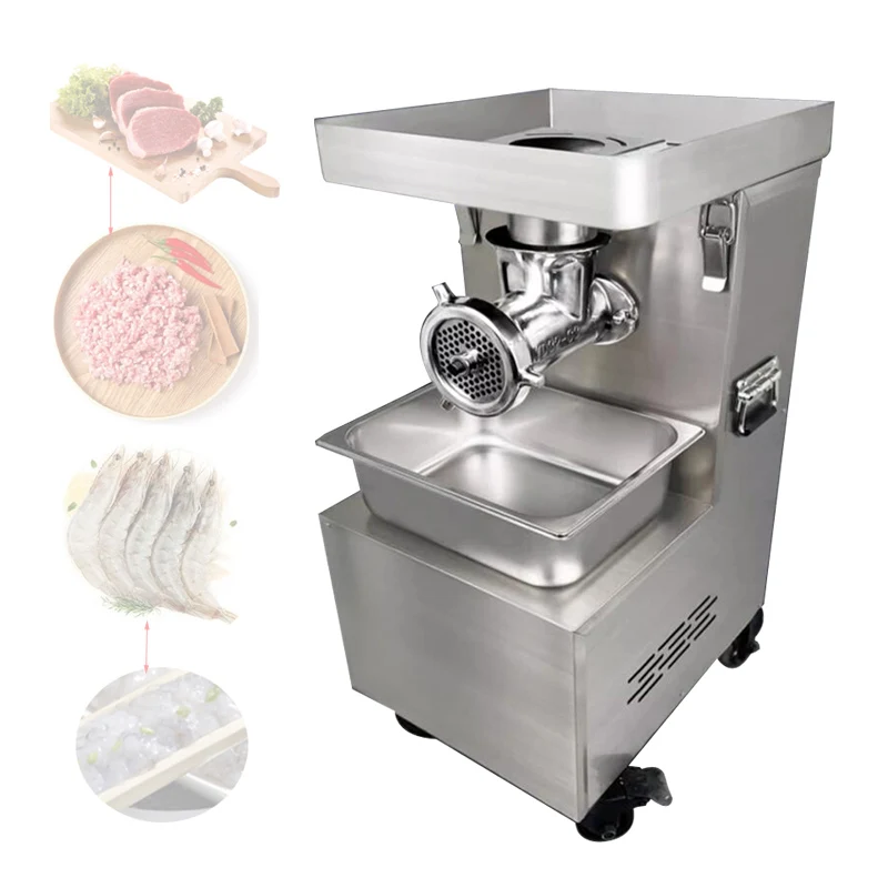 

Commercial Electric Meat Grinder Large Broken Bone Machine Minced Chicken Skeleton Machine Broken Fish Machine