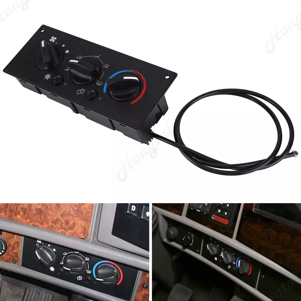 Heavy Duty Climate Control Module 599-5511 For 2002-2006 Kenworth W900 T800 HVAC A/C Heater Control Panel & Blower Motor Switch
