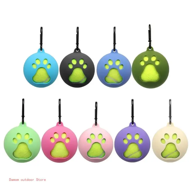 Lightweight Tennis Ball Holder with Dog Leash Attachment Tennis Ball Clip