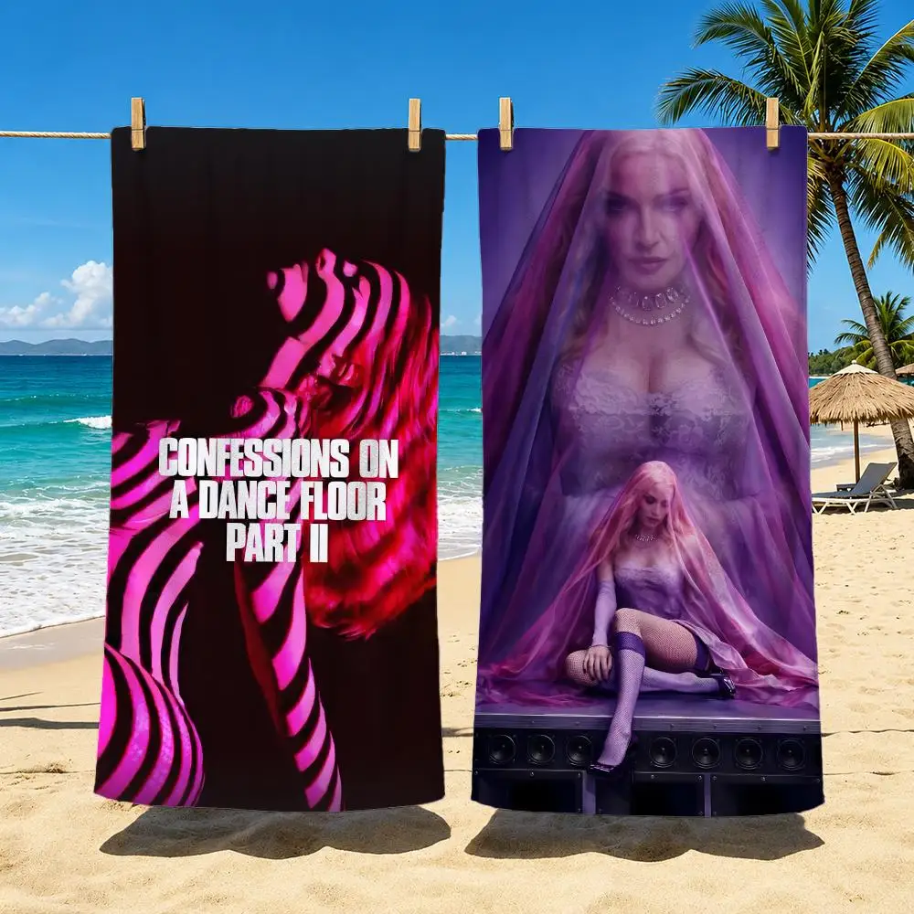 M-Madonna Confessions II 2026 Towel Towel Soft Pool Gift For Travel Gym Shower Camping Quick Dry Sports Large Beach Towels