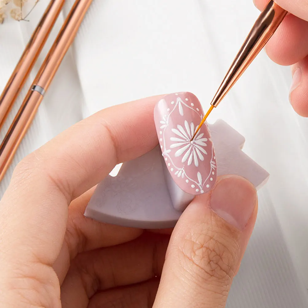 3 Stück Nail Art Liner-Stifte, bequemes Halterlebnis, langlebig, praktisch, lange Lebensdauer, Maniküre, Nail Art Dotting