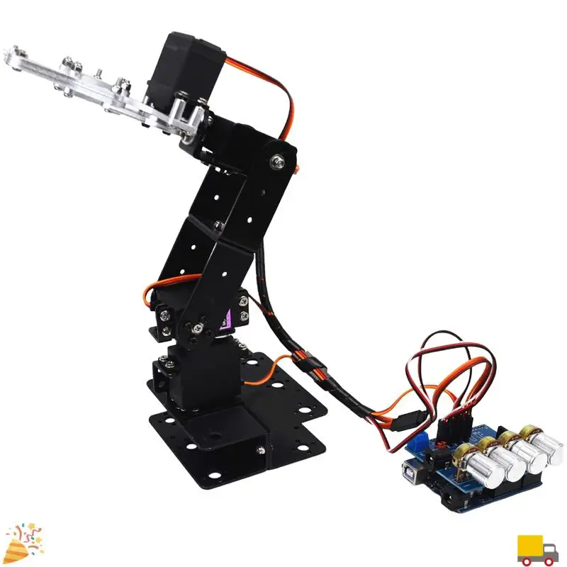 1 PCS SNAM5300 4Dof Assembled Metal Four Free Robotic Arm DIY Toy Robot Parts Accessories For Arduino Kit