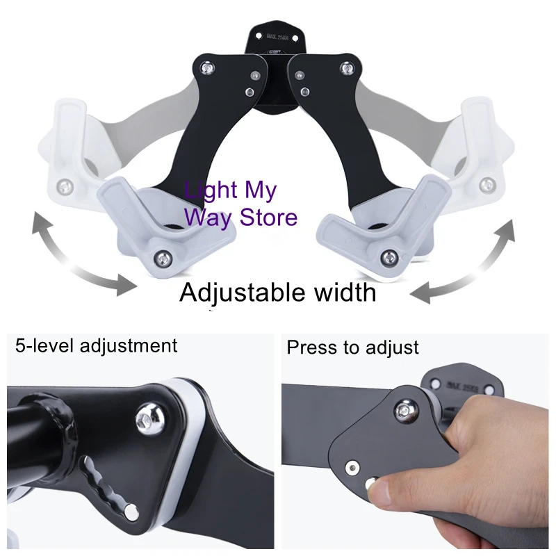 

Bicycle Wall Mount Adjustable Bike Rack CX10 Road & Mountain Bike Wall Hook Kids' Balance Bike