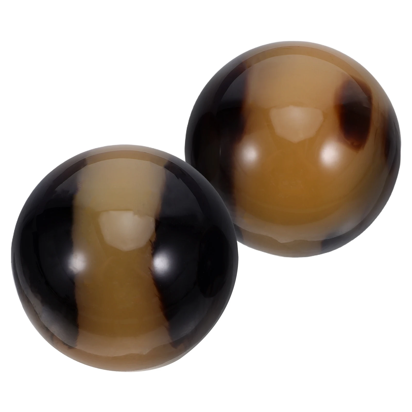 

2 Pcs Fitness Handball Finger Exercise Grip Chinese Massage Balls Resin Foot Massager
