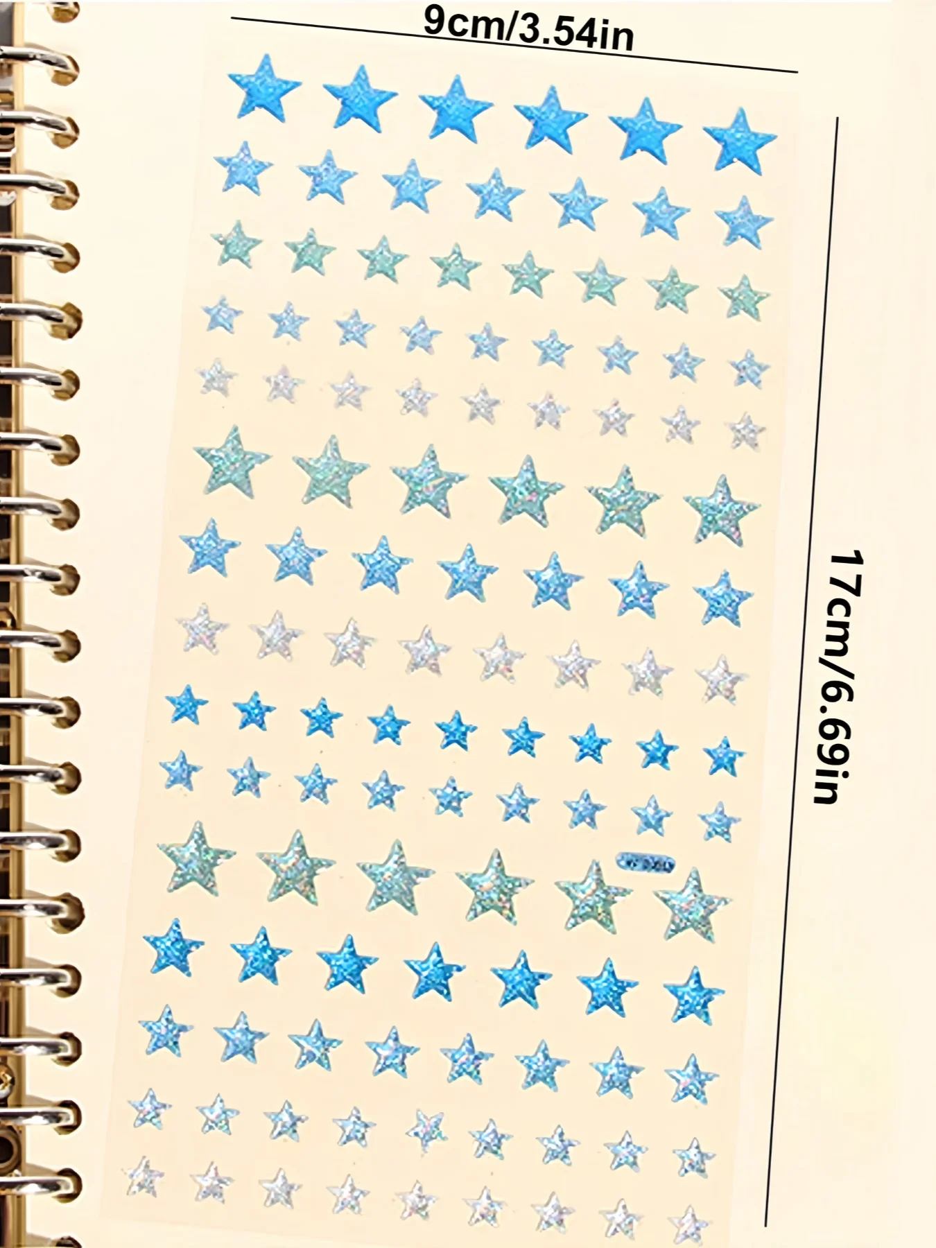 Colorful 3D Glitter Star Stickers, Crystal Rhinestone Diary Decoration Stickers, Back-To-School, Eyebrow Stickers, Ear Stickers, Decorations