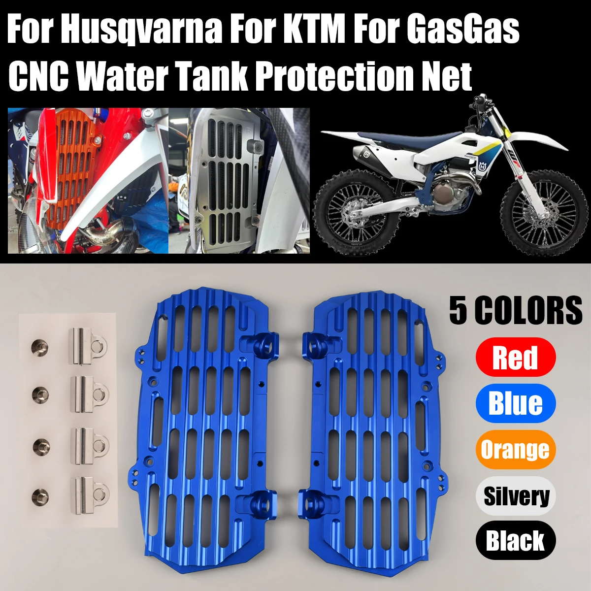 

For Husqvarna TC TE TX FC FE FX FS 2017-2024 For KTM XC XCF SX SXF XCW EXC EXCF TPI SIX Motorcycle Water Tank Protective Cover