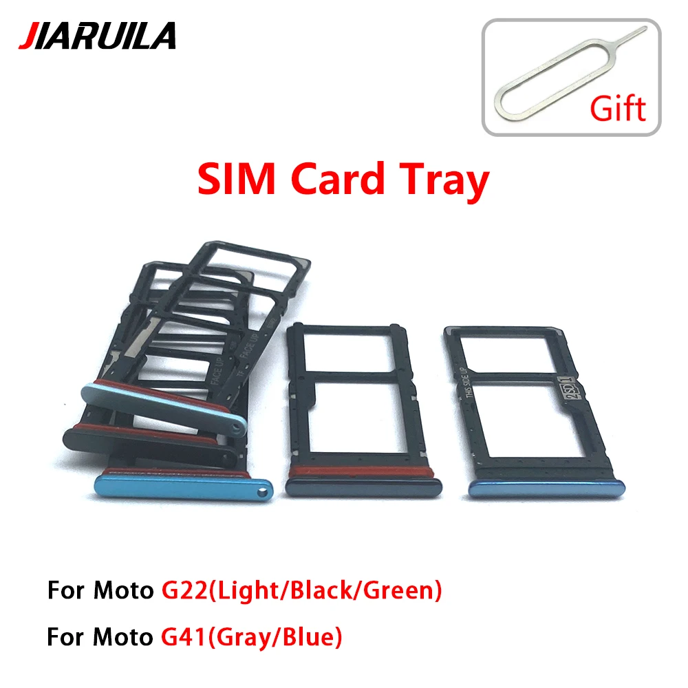 100Pcs，SIM Card Holder Tray Chip drawe Slot Holder Adapter Socket + Pin For Motorola Moto G10 G20 G30 G50 5G G60 G60S G31 G32