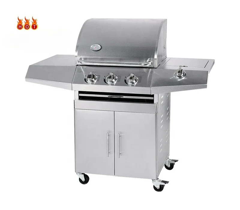 SEB 2020 Wholesale Barbecue Stainless Steel propane gass built in gas grill gass stove bbq grill outdoor lpg flat gas griller