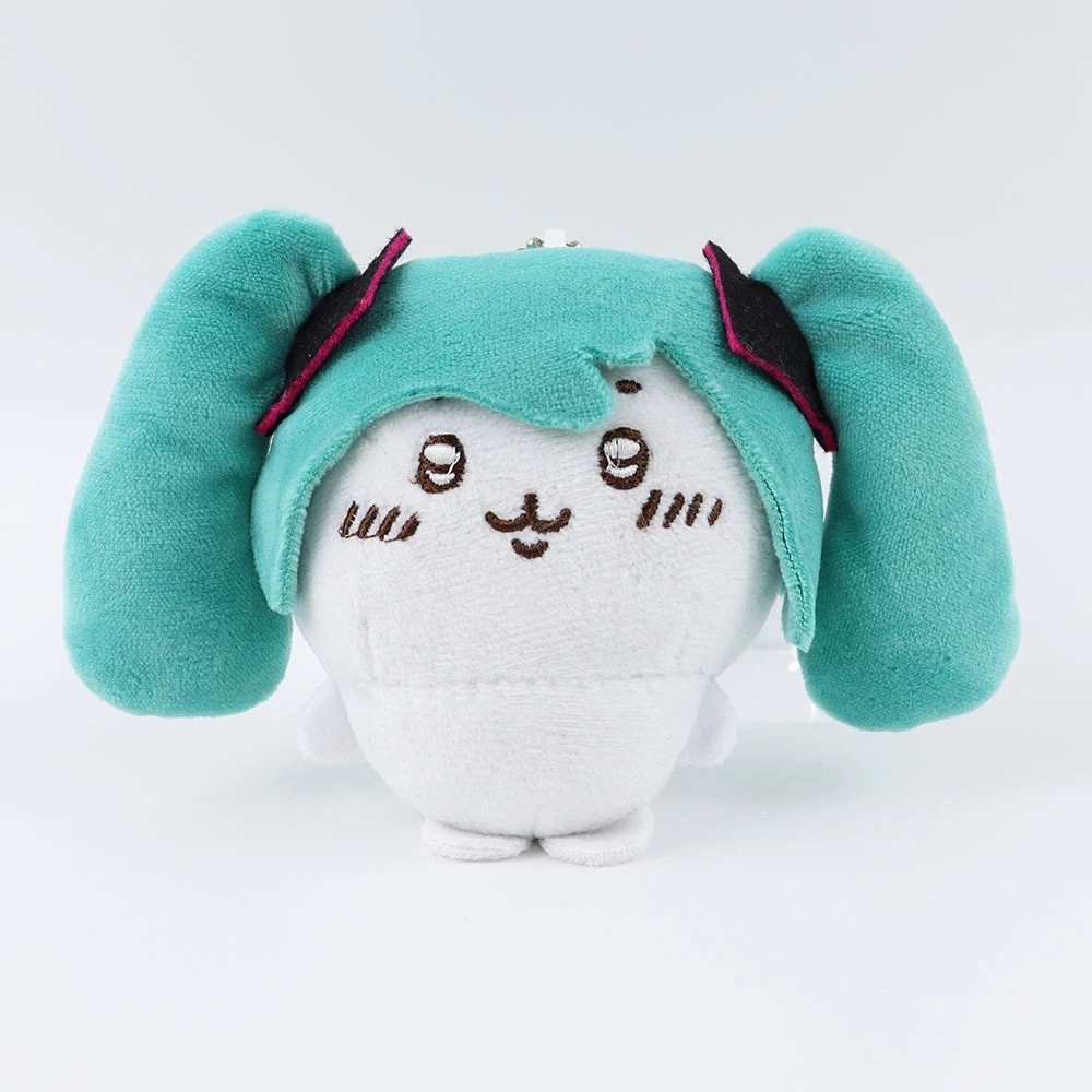 Anime Cartoon Chiikawas Self-deprecating Bear Hatsune Miku Usagi Plush Doll Cute Girl Bag Charm Kawaii Plush Keychain Gift