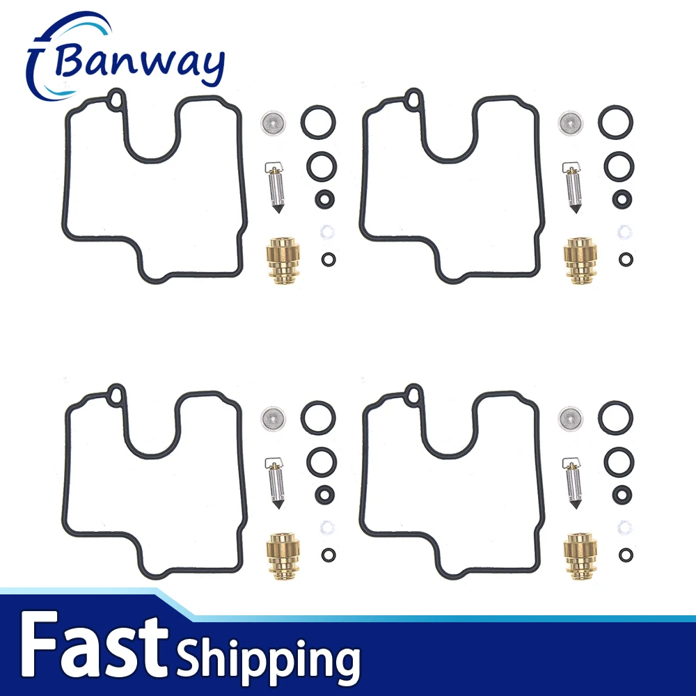 

4x Carburetor Rebuild Repair Kits For Yamaha XVZ13 Royal Star Venture 1999-2013 Replace K&L 18-5191 Carb Overhaul Set