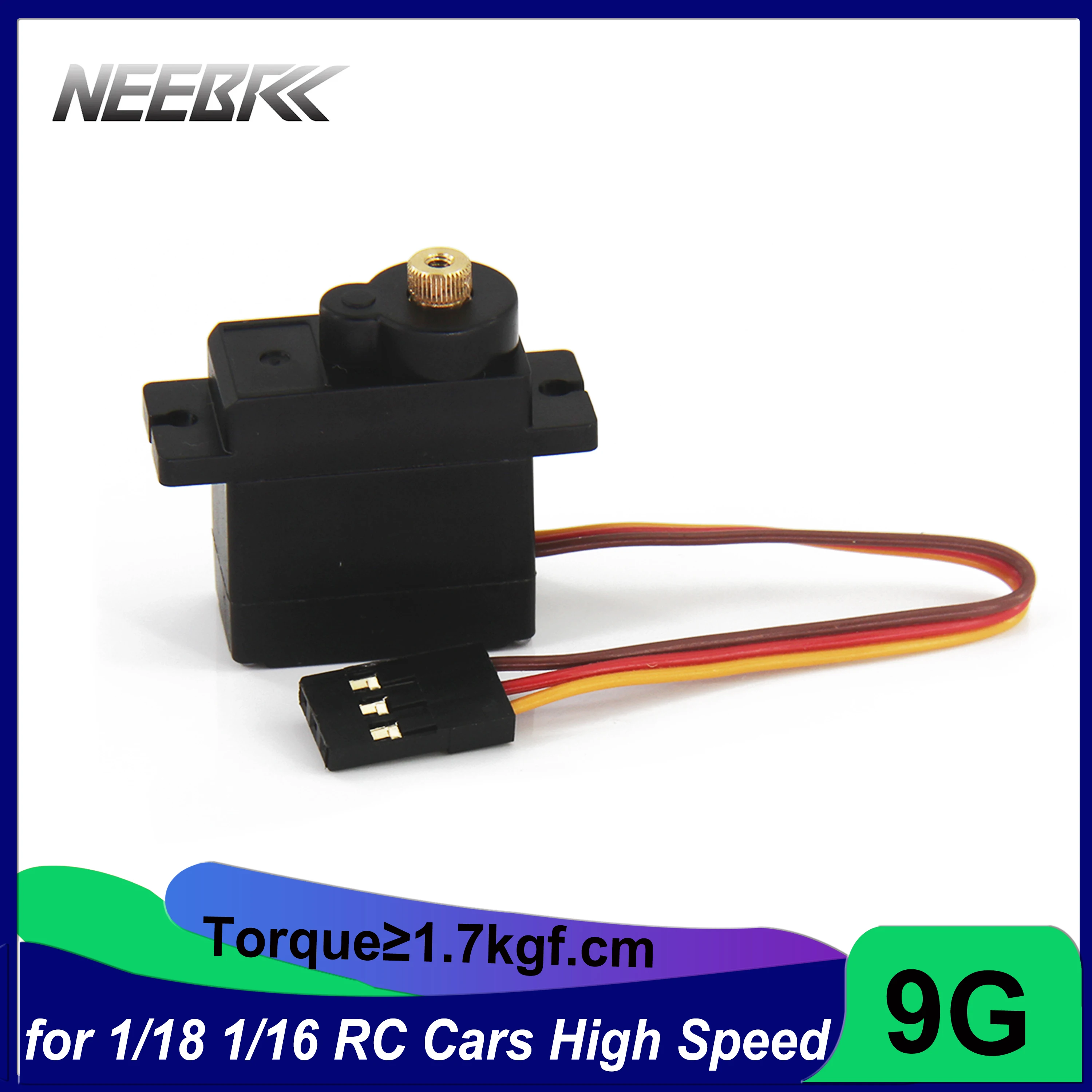 

NEEBRC 9g Metal Gear 5V Digital Mirco Servo for 1/18 1/16 RC Cars Racing Drift High-speed HBX Wltoys Toys Robot Upgrade Parts