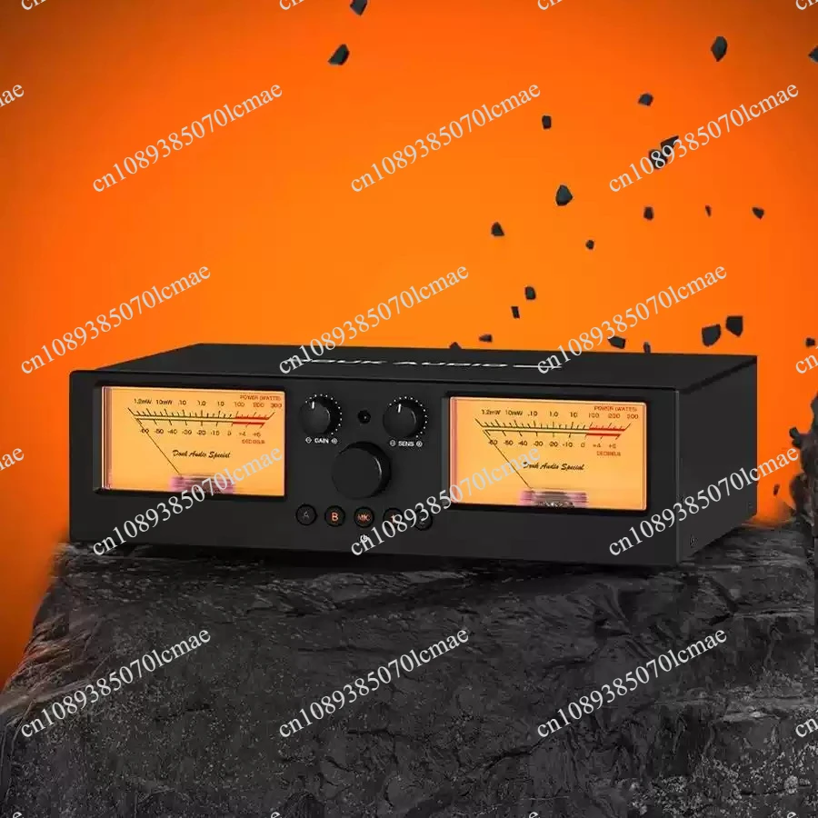 Amplifier/Speaker Manager Select Switcher Audio Speaker Splitter Retro VU Level Meter
