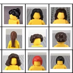 *Figure Female Hair* 20pcs DIY enlighten block bricks,Compatible With Assembles Particles