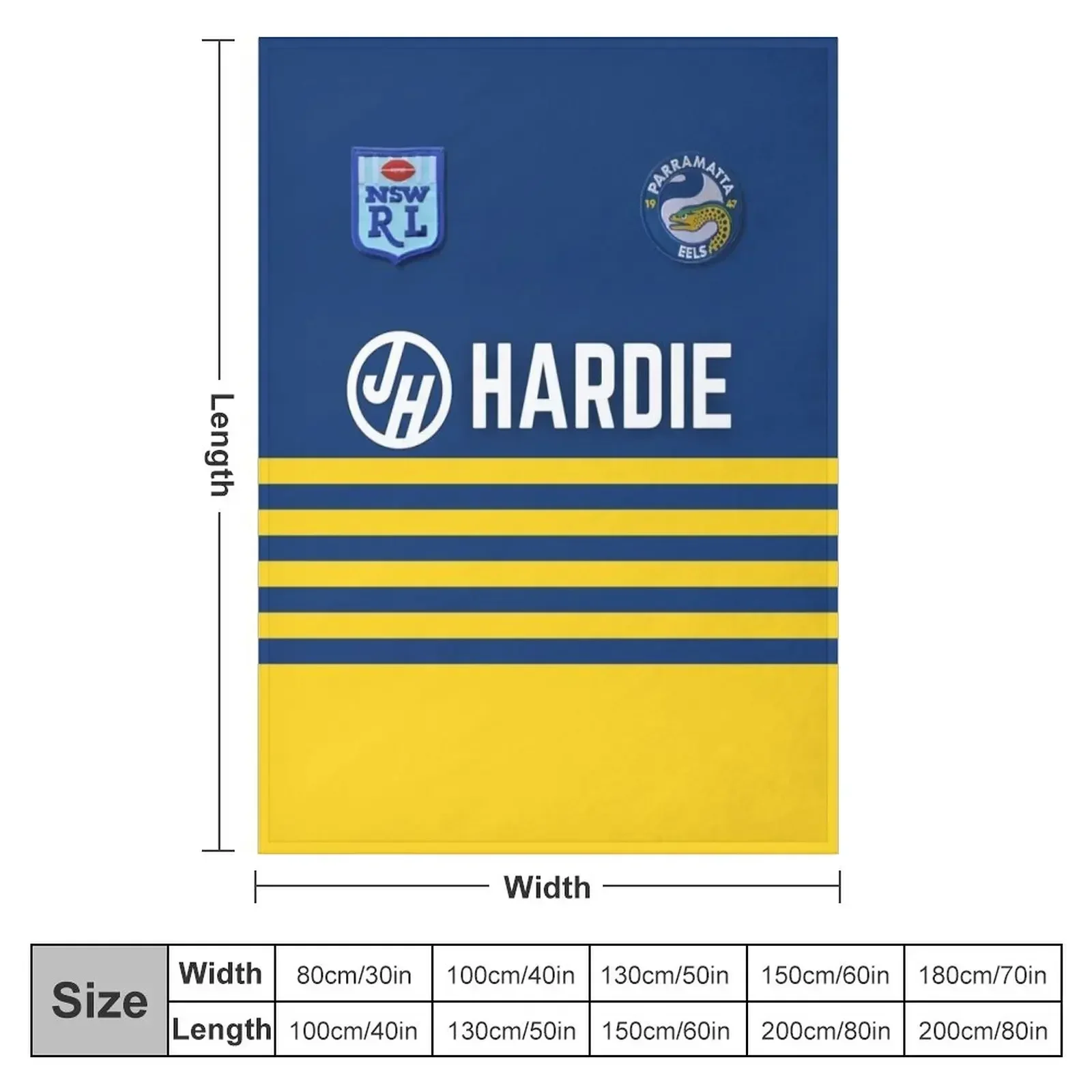 PARRAMATTA EELS 1986 JERSEY Throw Blanket Warm Kid'S Blankets