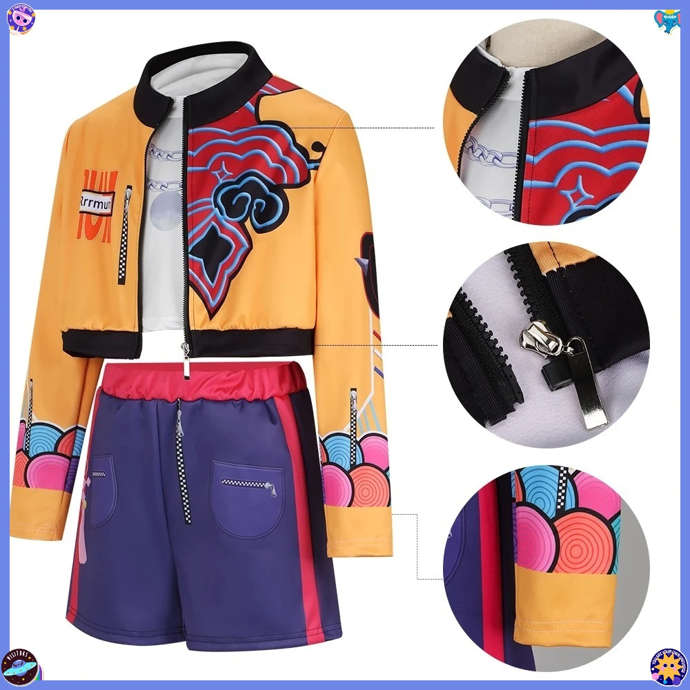 2026 KPop رومي تأثيري حلي شعر مستعار النساء الفتيات هالوين عيد الميلاد كرنفال كوميك كون حفلة لعب الأدوار وتتسابق