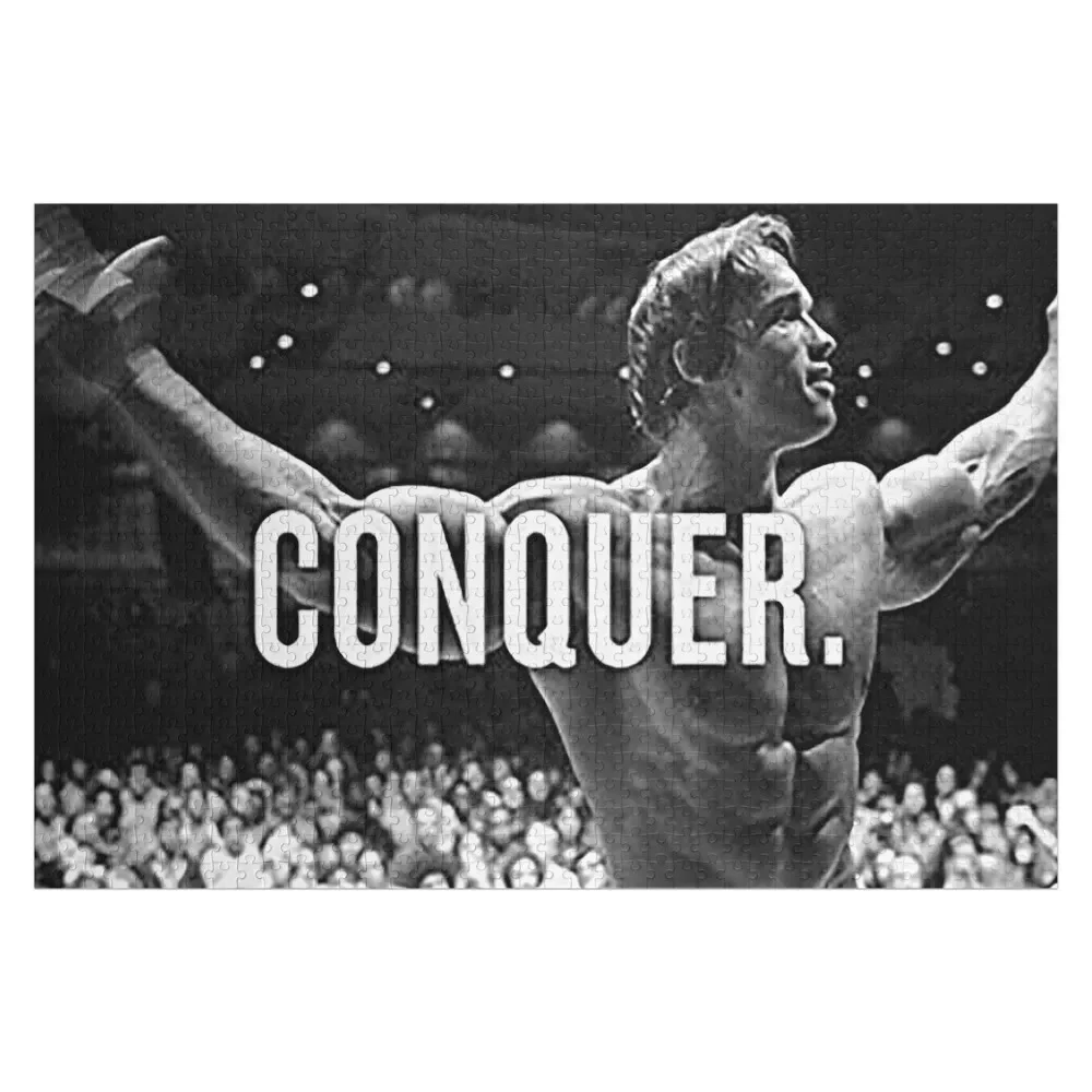 

motivation Arnold Schwarzenegger conquer Jigsaw Puzzle Photo Personalized Gifts Works Of Art Puzzle