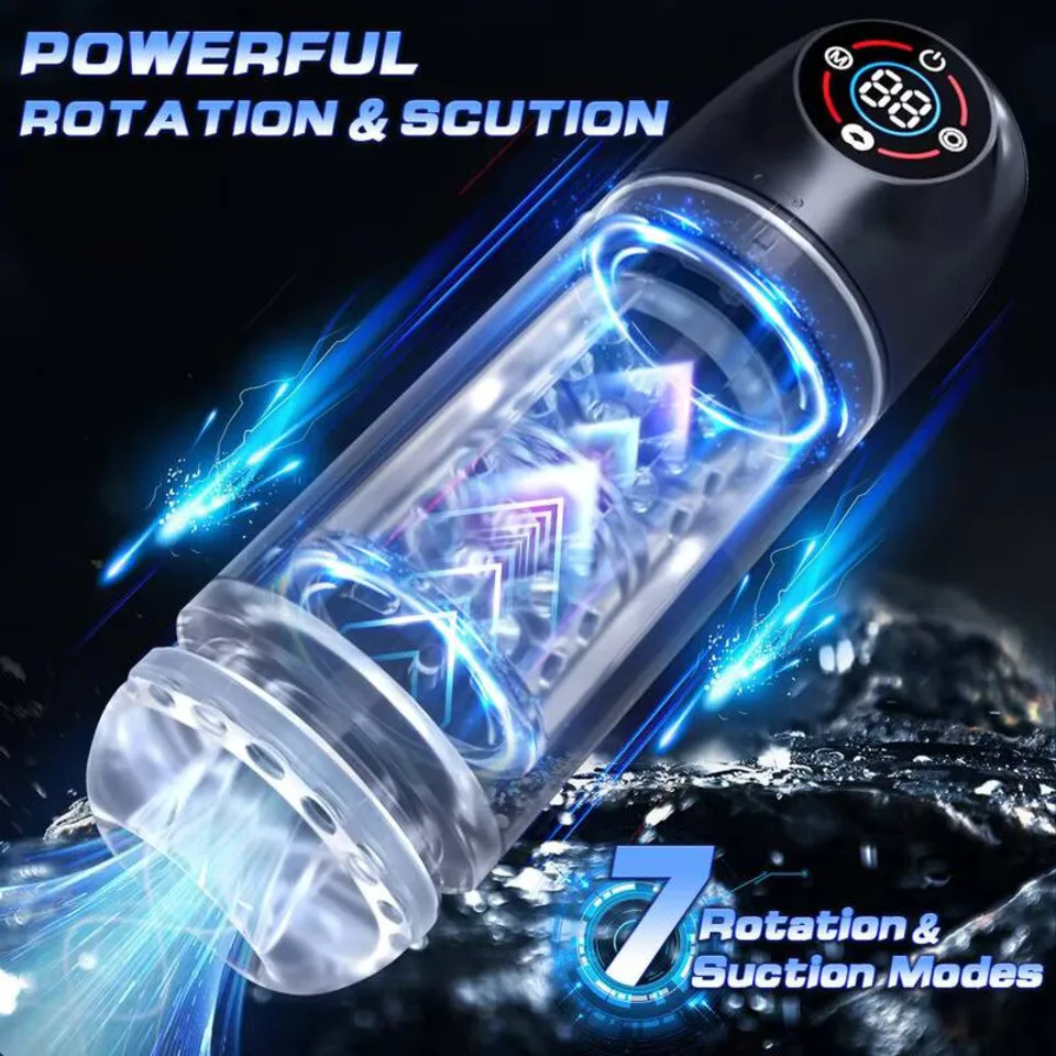 التلقائي الدورية ذكر الاستمناء كأس مص لعق جهاز الاستمناء للرجال منتجات جنسية ألعاب مثيرة