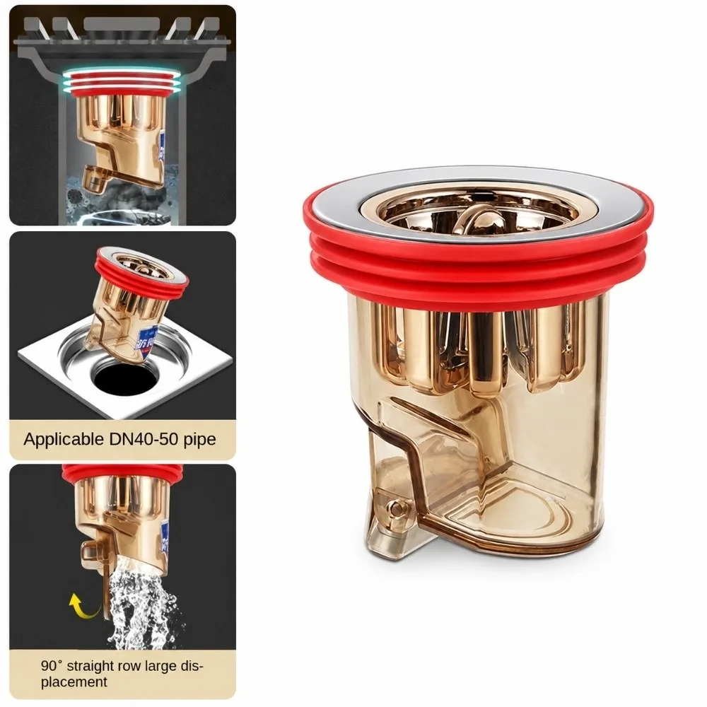 Bathroom Accessories Kitchen Insect Prevention Stopper Shower Drainer Sewer Drain Cover Anti odor One Way Valve Floor Drain