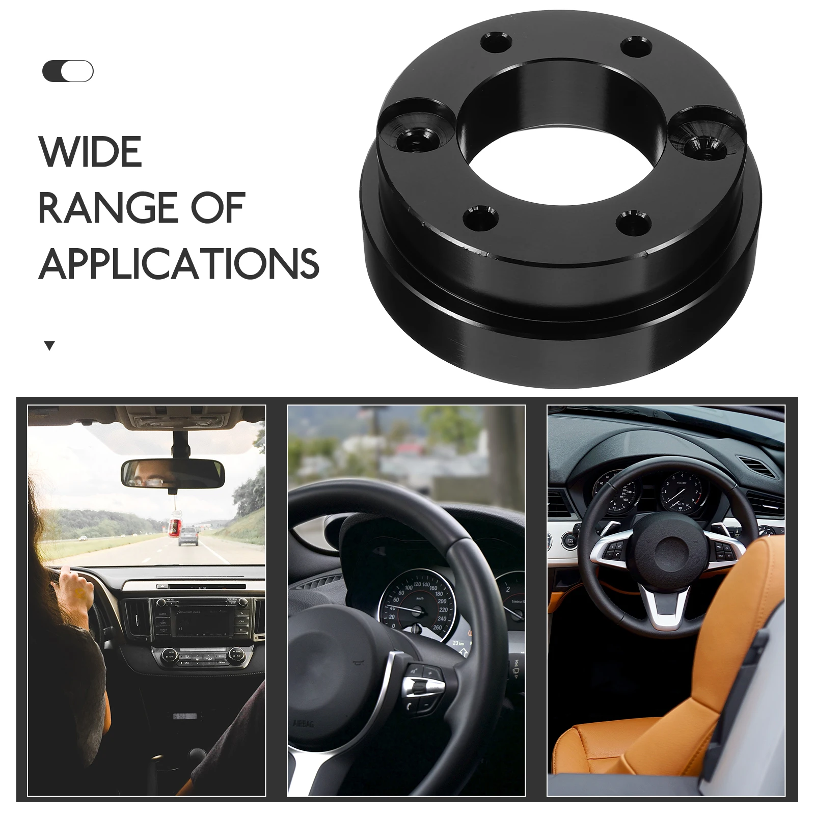 

Metal Steering Wheel Adapter Racing Car Modified Parts Simple Structure Immersive Racing Experience