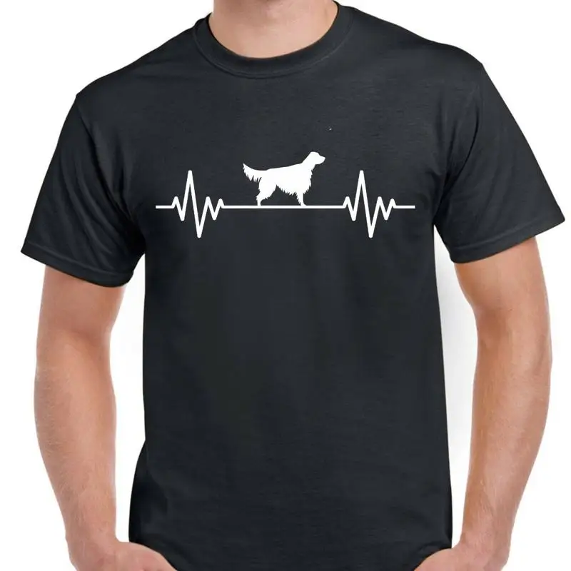 Heart Beat Rate Pulse English Setter Dog Gift Present Unisex TShirt Birthday