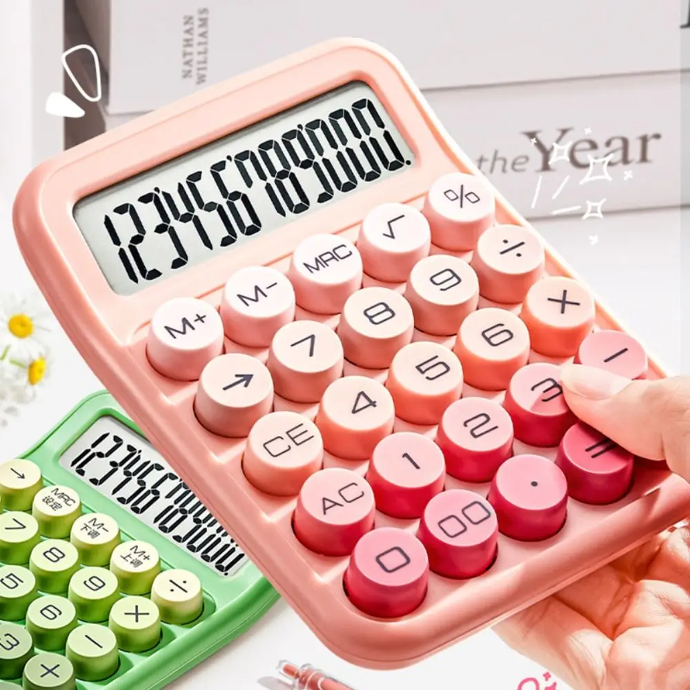Gradient Color 12 Digit Calculator Large Display Ergonomic Keys Accounting Calculator 12 Digit Scientific Calculator