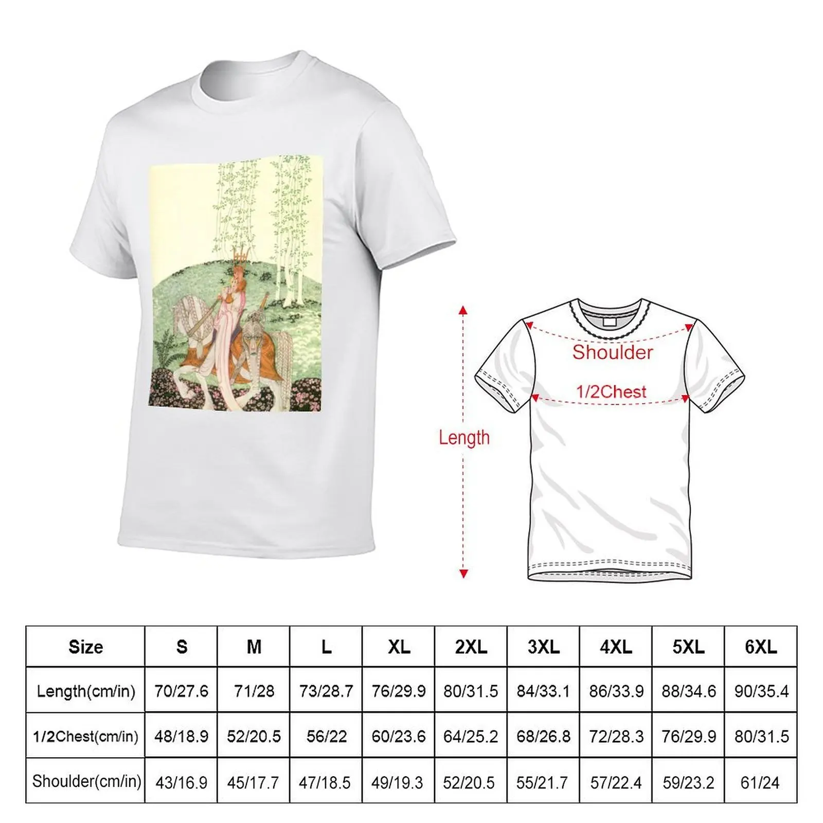 Kay Nielsen Fairy Tale Art/Illustration T-Shirt man t shirts graphic anime t shirts for man T-Shirt