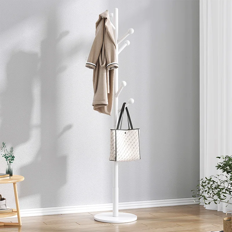 Solid wood hanger floor simple bedroom hanging clothes storage room Internet celebrity small coat rack