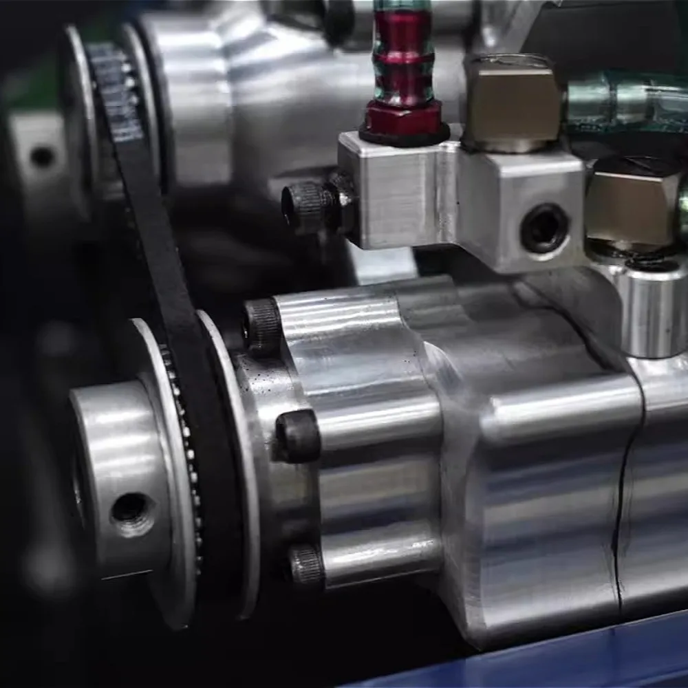 Modelo de motor V8 de aspiración natural completamente funcional, mecanizado CNC, escala 1/4, modelo de motor de metal de alta inversión y alta potencia