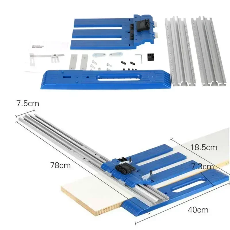 Electric Circular Saw Fixed Guide Rail Woodworking Slide Frame Trimming Machine Slotting Guide Rail Slide Frame Woodworking Tool