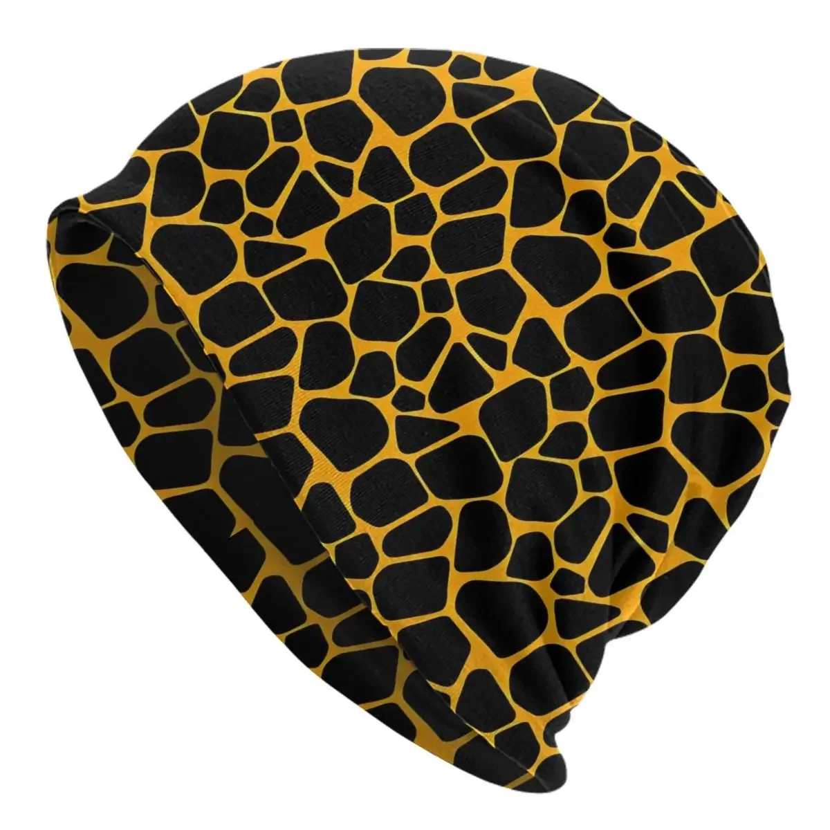 Neon Giraffe Print Beanie Hats Funny Caps Men Women Unisex Outdoor Sport Knitted Hat Spring Design Elastic Beanie Hats