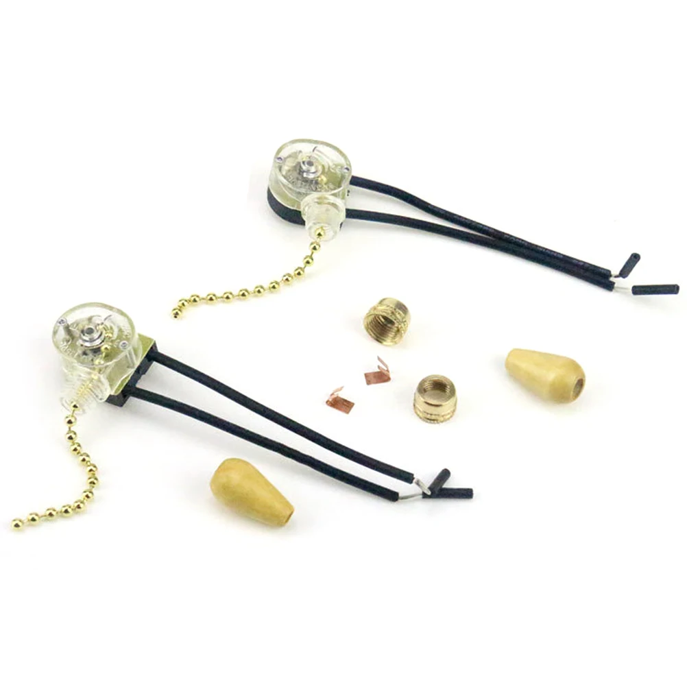 【F】Universal Ceiling Fan Wall Light Replacement Pull Chain Cord Switch Control