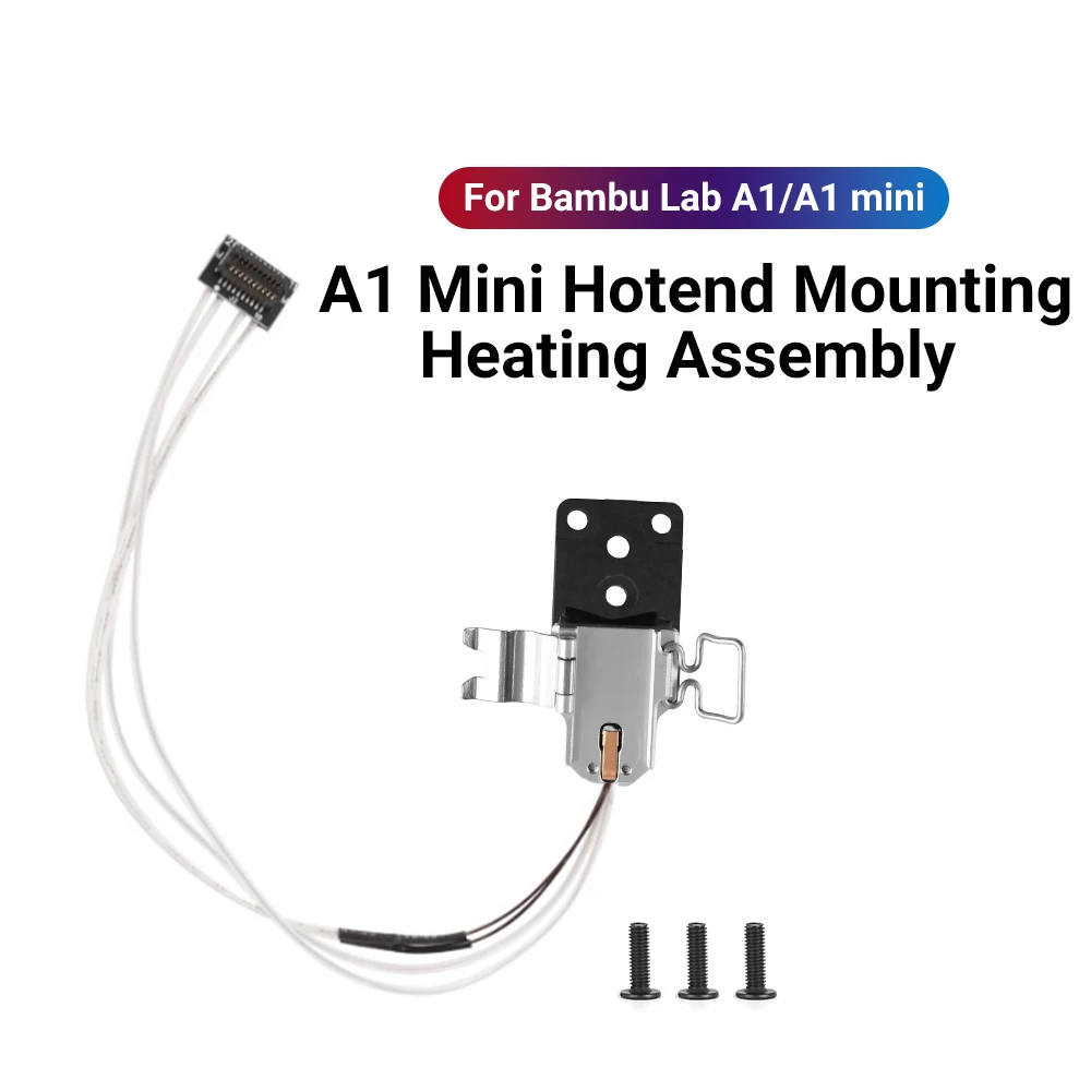 

For Bambu Lab A1 A1 Mini Hotend Mounting Heating Assembly with Synthetic Stone For Bambu Lab A1 Mini 3d printer Accessories