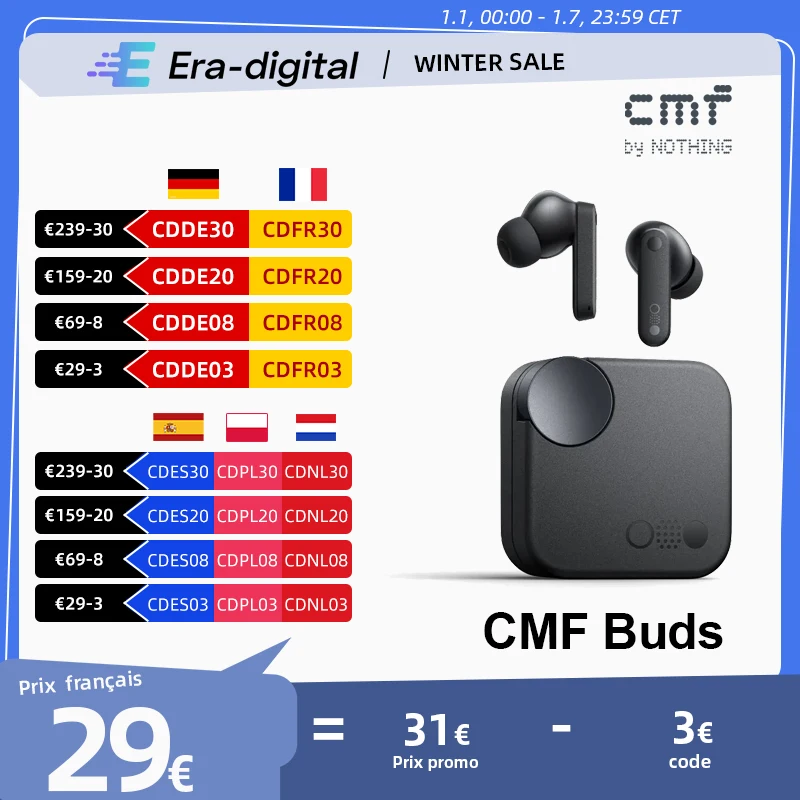 Global Version Wireless bluetooth Earphone CMF Buds noise cancellation Up to 42 dB Bluetooth 5.3