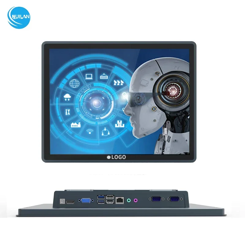 Industrial Pc 15 Inch Hmi Linux Windows Android IP65 Waterproof 10.4 12.1 15 17 19 Inch Touch Panel Embedded Industrial Pc