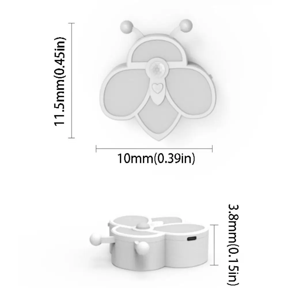 Sensore di movimento ricaricabile USB C Luce notturna Sensore di movimento umano Tecnologia LED Lampada notturna ricaricabile Batteria ricaricabile