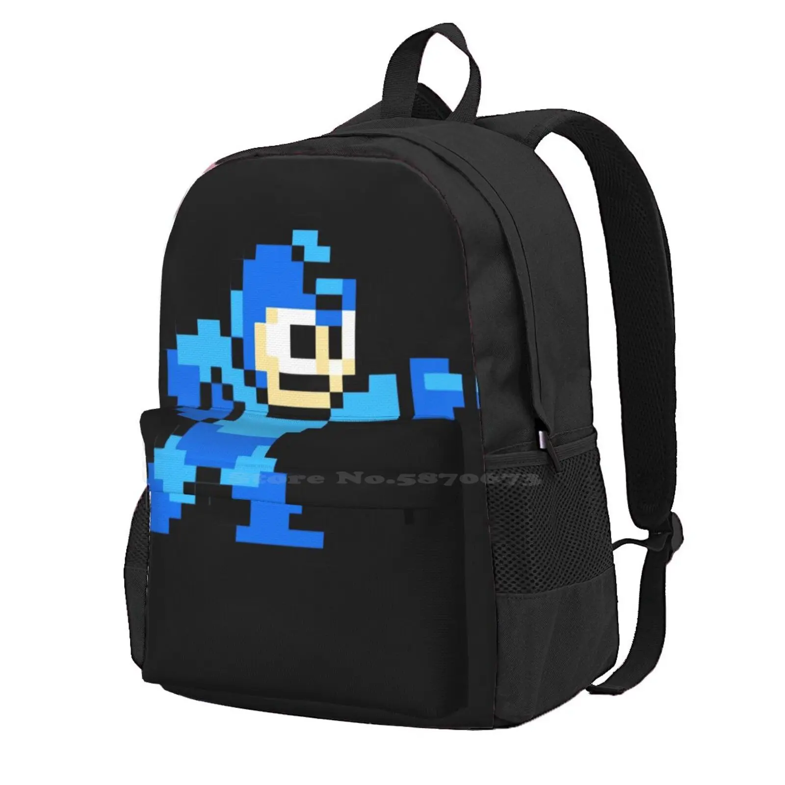 Mega Man Game 8-Bits Hot Sale Schoolbag Backpack Fashion Bags Mega Man Game Megaman 8 Bits