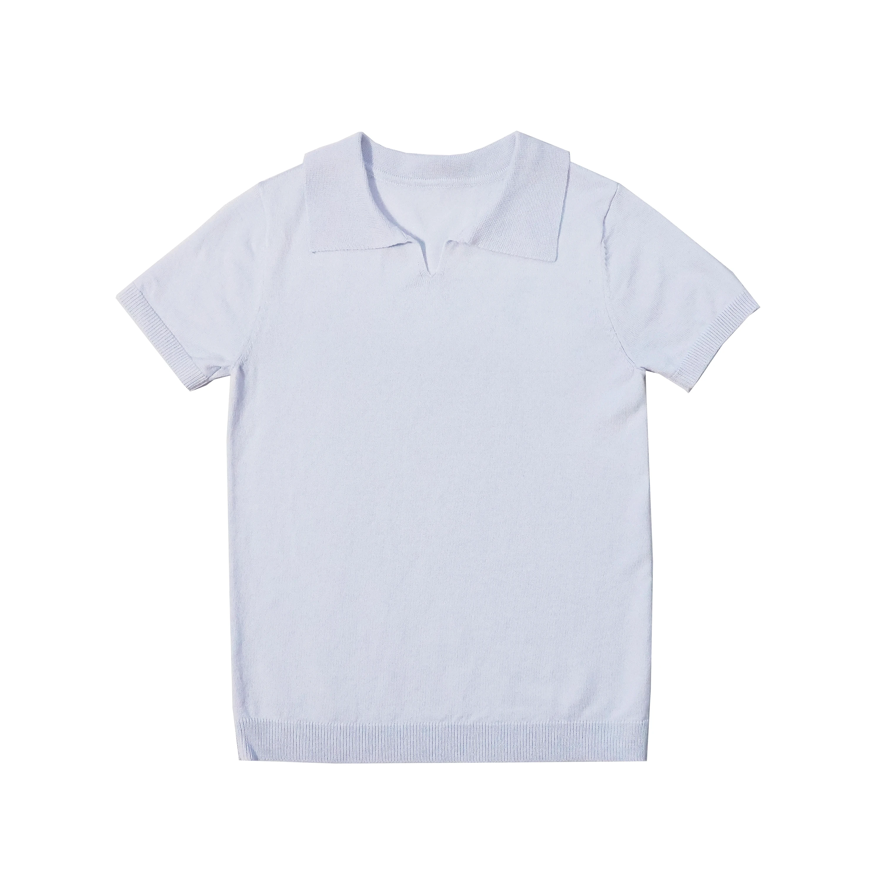 Cobalt Embroidery Collection – Blue Knit Polo