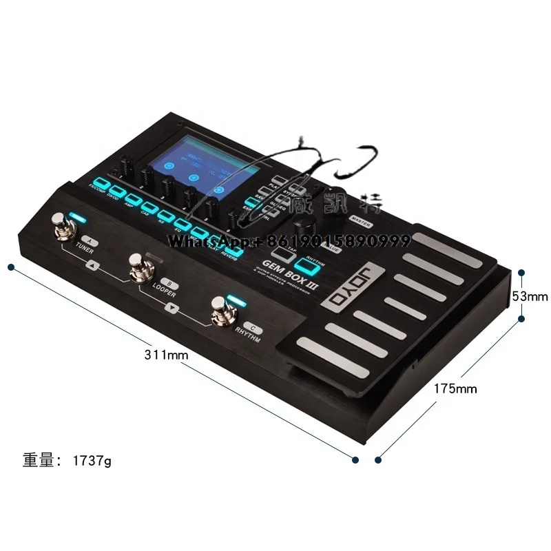 

Electric Wood Guitar Integrated Digital Synthesis Effector GEM-BOX III Upgraded Loop Drum Musical Instruments Accessories
